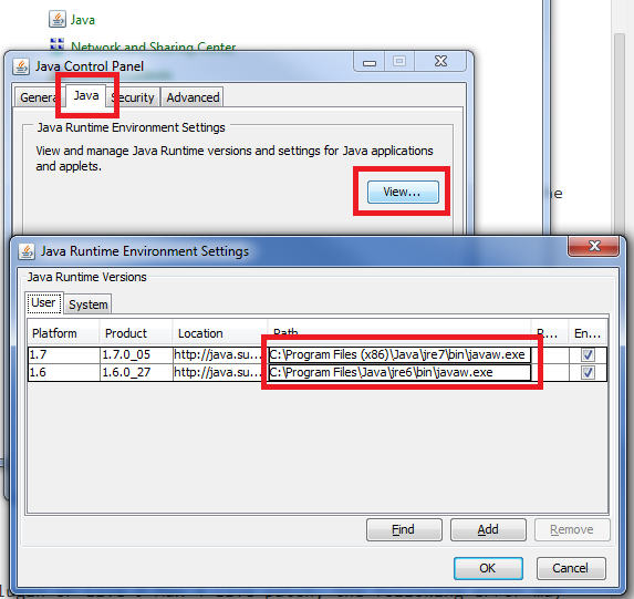 java control panel not opening